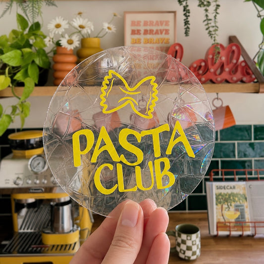 Pasta Club 🌈 Suncatcher Sticker 🌈 Autocollant Magique Attrape-Soleil