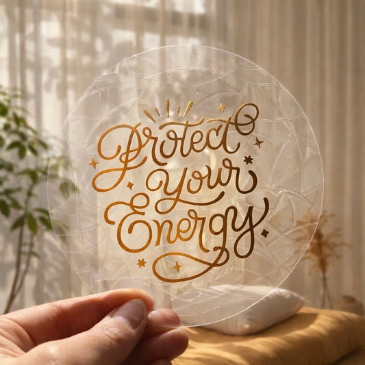 Protect your energy 🌈 Suncatcher Sticker 🌈 Autocollant Magique Attrape-Soleil