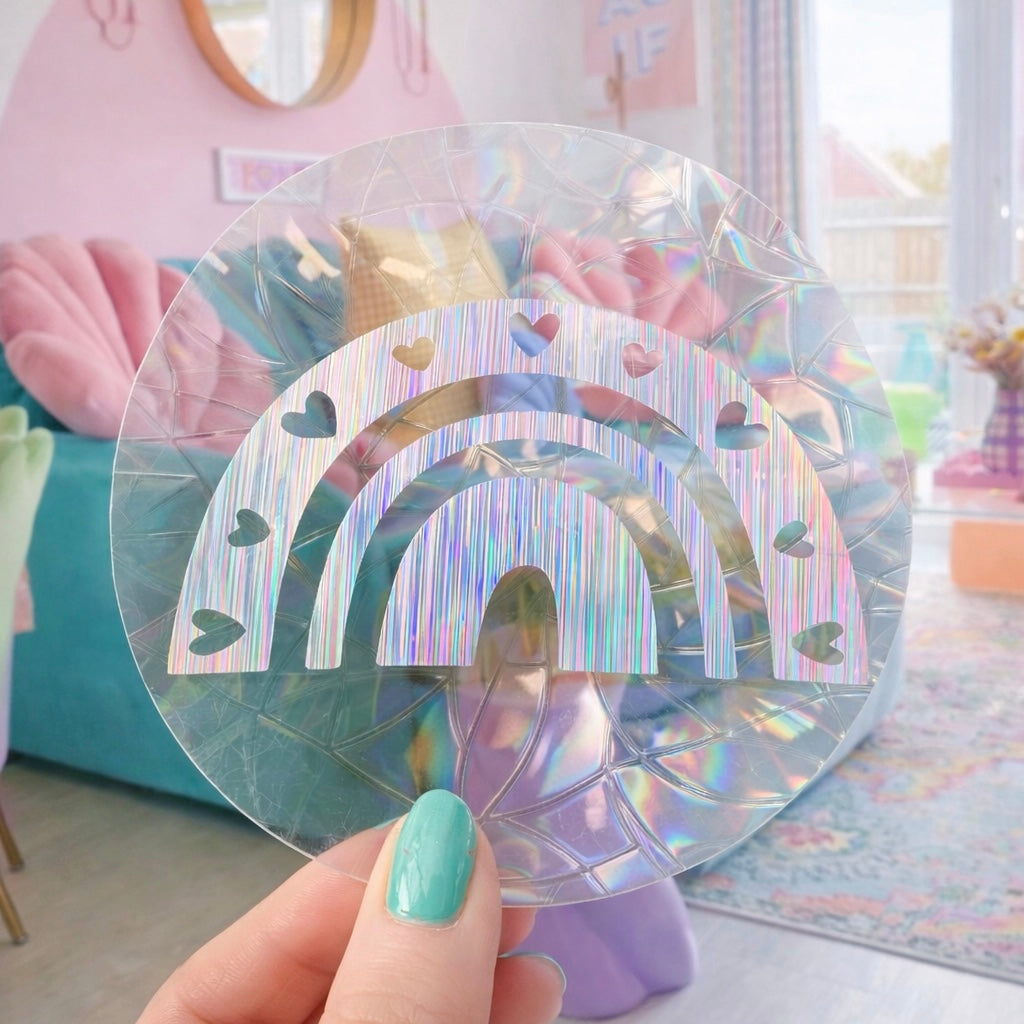 Arc En Ciel 🌈 Suncatcher Sticker 🌈 Autocollant Magique Attrape-Soleil