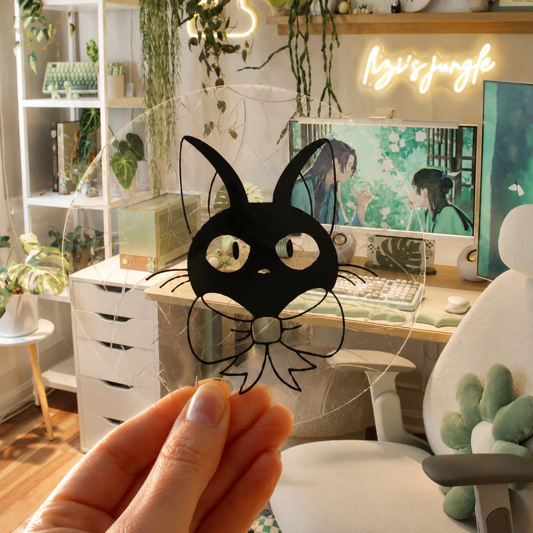 JIJI Studio Ghibli 🌈 Suncatcher Sticker 🌈 Autocollant Magique Attrape-Soleil