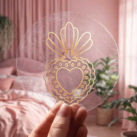 Ex Voto 🌈 Suncatcher Sticker 🌈 Autocollant Magique Attrape-Soleil