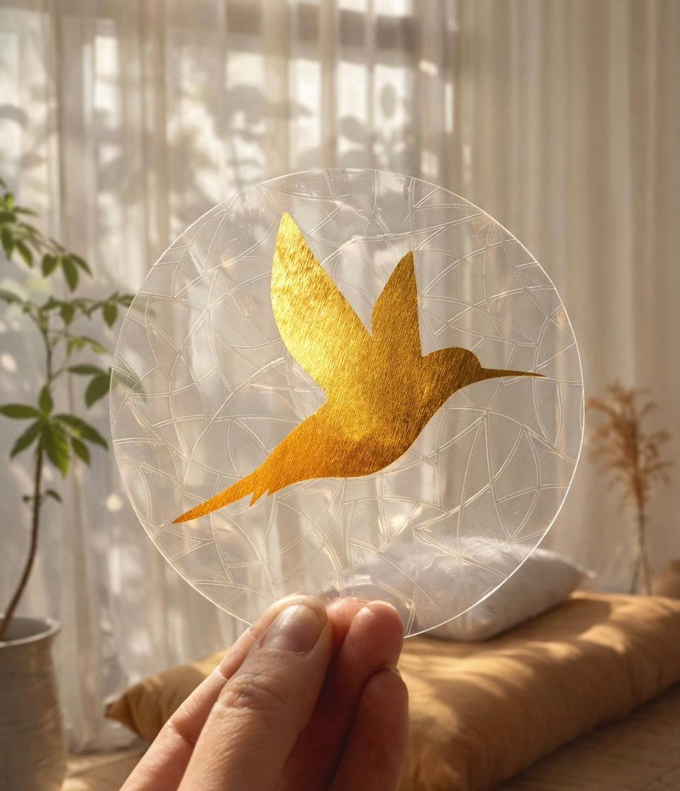 Colibri 🌈 Suncatcher Sticker 🌈 Autocollant Magique Attrape-Soleil
