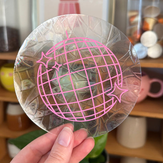 Boule Disco 🌈 Suncatcher Sticker 🌈 Autocollant Magique Attrape-Soleil