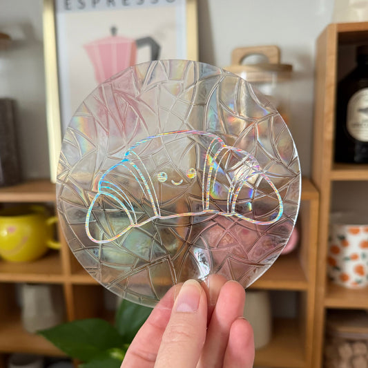 Croissant 🌈 Suncatcher Sticker 🌈 Autocollant Magique Attrape-Soleil