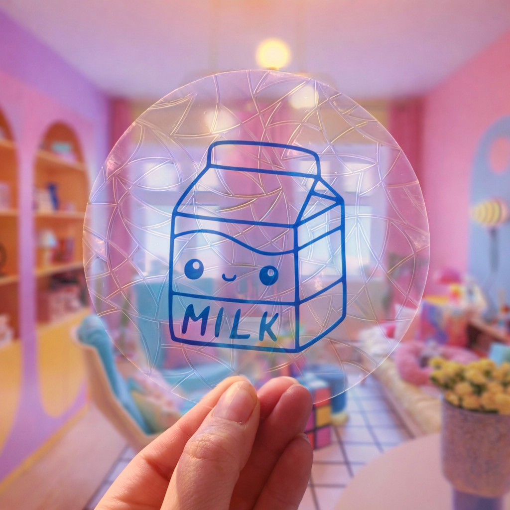 Milk 🌈 Suncatcher Sticker 🌈 Autocollant Magique Attrape-Soleil