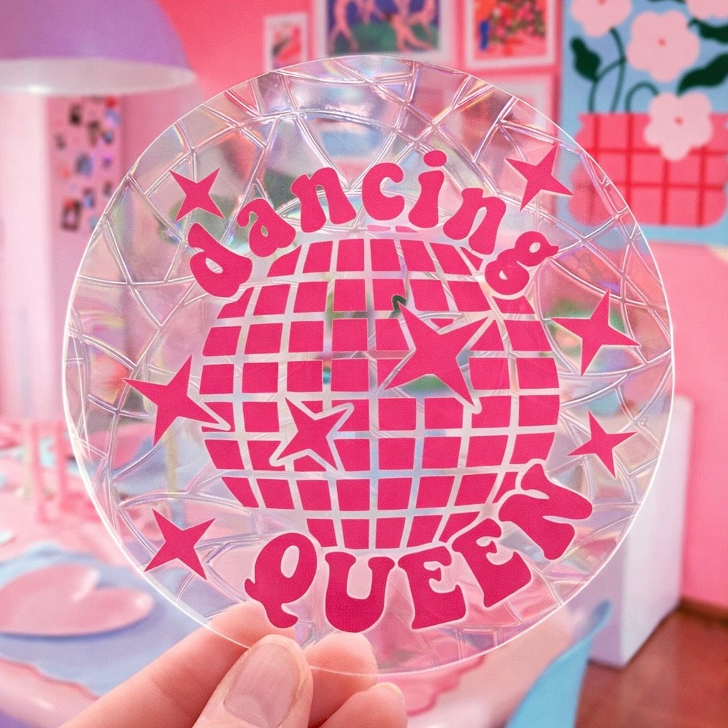 Dancing Queen 🌈 Suncatcher Sticker 🌈 Autocollant Magique Attrape-Soleil