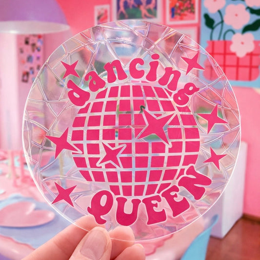 Dancing Queen 🌈 Suncatcher Sticker 🌈 Autocollant Magique Attrape-Soleil