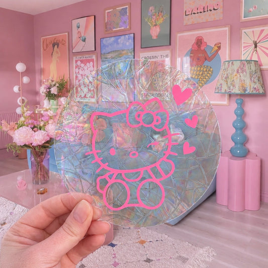 Hello Kitty 🌈 Suncatcher Sticker 🌈 Autocollant Magique Attrape-Soleil