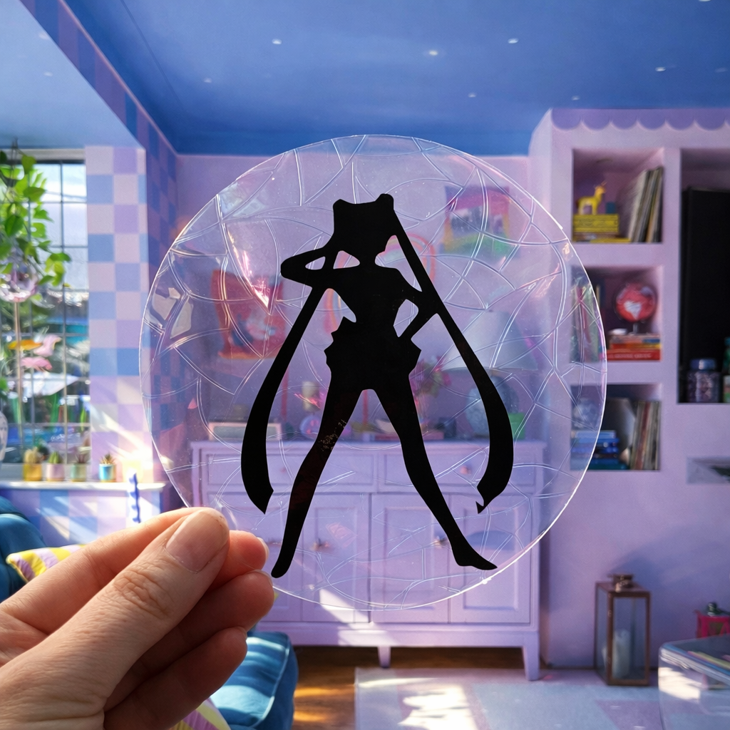 Sailor Moon 🌈 Suncatcher Sticker 🌈 Autocollant Magique Attrape-Soleil