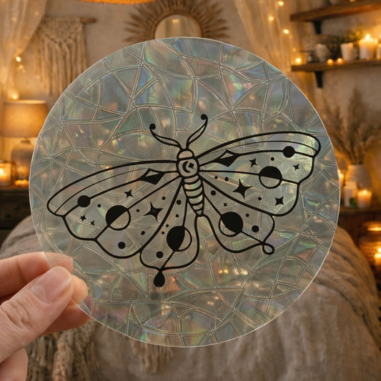 Papillon céleste 🌈 Suncatcher Sticker 🌈 Autocollant Magique Attrape-Soleil