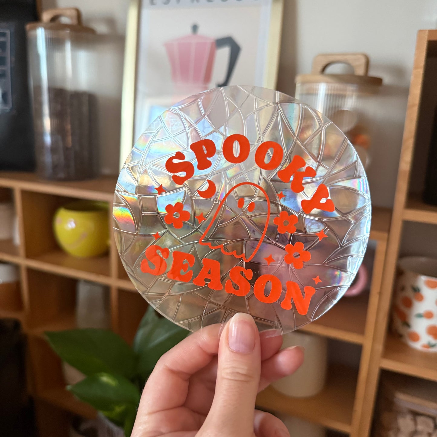 Spooky Season 🌈 Suncatcher Sticker 🌈 Autocollant Magique Attrape-Soleil