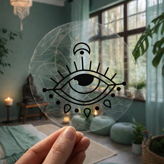 Œil Mystique 🌈 Suncatcher Sticker 🌈 Autocollant Magique Attrape-Soleil
