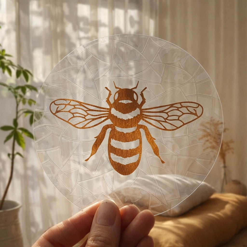Abeille 🌈 Suncatcher Sticker 🌈 Autocollant Magique Attrape-Soleil