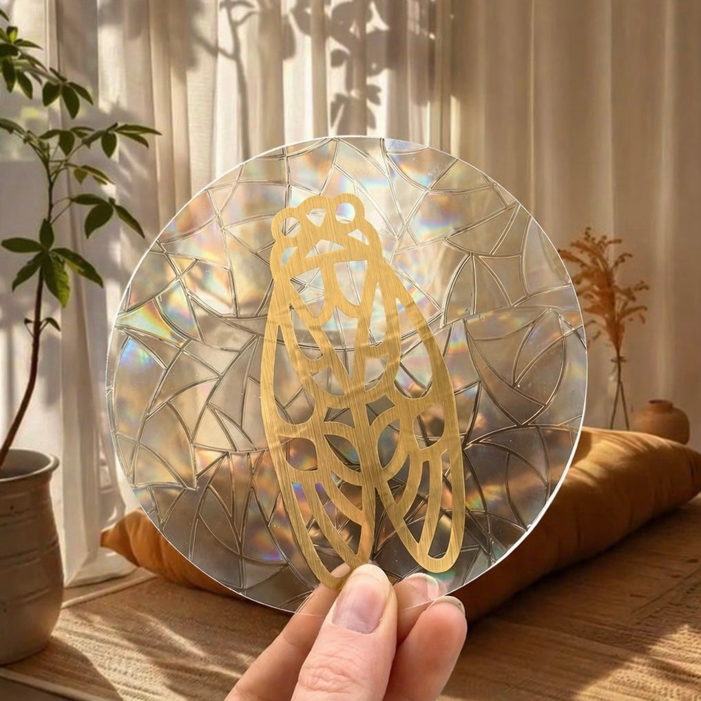 Cigale 🌈 Suncatcher Sticker 🌈 Autocollant Magique Attrape-Soleil