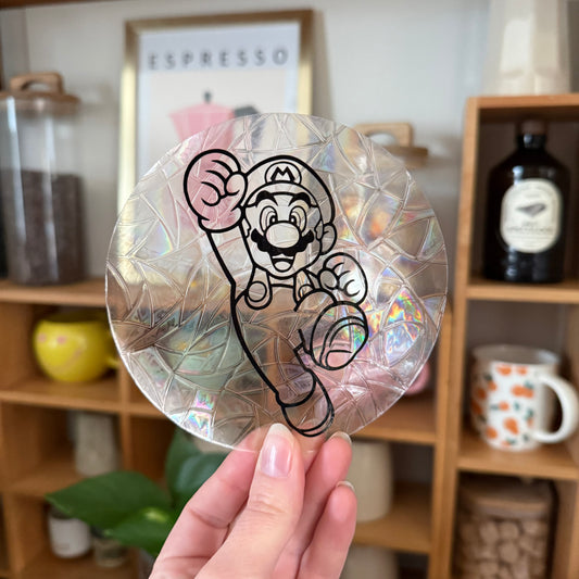 Mario 🌈 Suncatcher Sticker 🌈 Autocollant Magique Attrape-Soleil