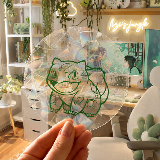 Pokémon Bulbizarre 🌈 Suncatcher Sticker 🌈 Autocollant Magique Attrape-Soleil