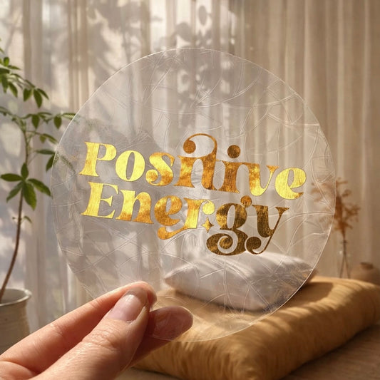 Positive energy 🌈 Suncatcher Sticker 🌈 Autocollant Magique Attrape-Soleil