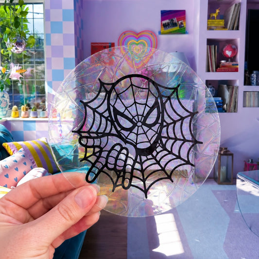 Spiderman 🌈 Suncatcher Sticker 🌈 Autocollant Magique Attrape-Soleil